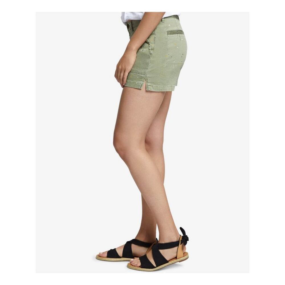 SANCTUARY Womens Green Shorts 25 - Picture 3 of 4
